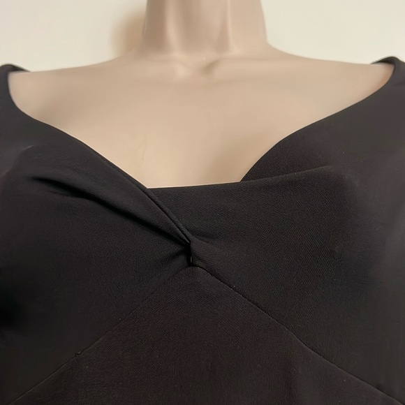 VINTAGE Beaded Top CDC Twist Front Low V sheer chiffon bellsleeves beads Vintage - Picture 8 of 11